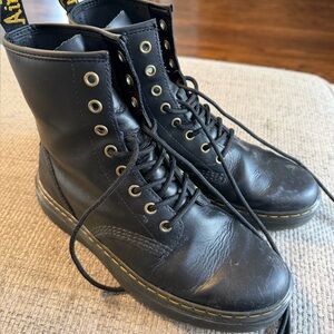 Dr. Martens Zavala Black Combat Boots – Size US Women’s 9 / Men’s 8 (EU 41)